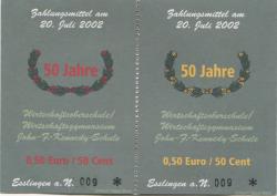 Esslingen - Wirtschaftsoberschule/Wirtschaftsgymnasium John F. Kennedy-Schule - 20.7.2002 - 1 Euro 