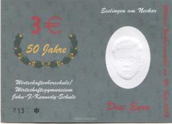 Esslingen - Wirtschaftsoberschule/Wirtschaftsgymnasium John F. Kennedy-Schule - 20.7.2002 - 3 Euro 