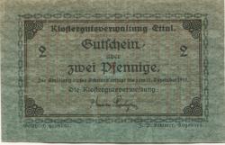 Ettal - Klostergut - - 31.12.1917 - 2 Pfennig 