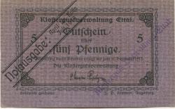 Ettal - Klostergut - - April - Ende Juli 1919 - 5 Pfennig 