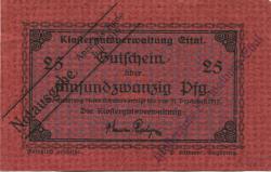 Ettal - Klostergut - - April - Ende Juli 1919 - 25 Pfennig 