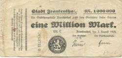 Frankenthal - Stadt - 3.8.1923 - 1 Million Mark 