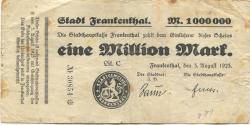 Frankenthal - Stadt - 3.8.1923 - 1 Million Mark 