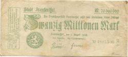 Frankenthal - Stadt - 3.8.1923 - 20 Millionen Mark 