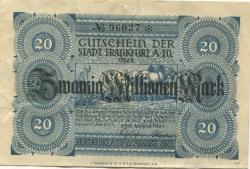 Frankfurt - Stadt - 20.8.1923 - 20 Millionen Mark 