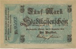 Fürstenwalde - Stadt - 3.12.1918 - 1.2.1919 - 5 Mark 