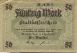 Fürstenwalde - Stadt - 3.12.1918 - 1.2.1919 - 50 Mark 