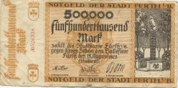 Fürth - Stadt - 15.8.1923 - 500000 Mark 