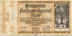 Fürth - Stadt - 15.8.1923 - 500000 Mark 