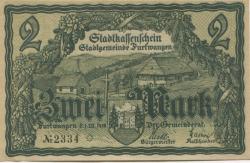 Furtwangen - Stadt - 1.12.1918 - 2 Mark 
