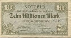 Gelsenkirchen - Stadt und Kreis - 21.7.1923 - 10 Millionen Mark 
