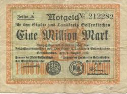 Gelsenkirchen - Stadt und Kreis - 9.8.1923 - 1 Million Mark 