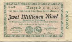 Gelsenkirchen - Stadt und Kreis - 22.8.1923 - 2 Millionen Mark 