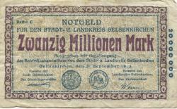 Gelsenkirchen - Stadt und Kreis - 21.9.1923 - 20 Millionen Mark 