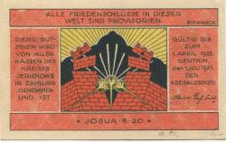 Genthin - Kreis Jerichow II - 1.7.1921 - 1.4.1922 - 50 Pfennig 