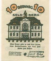 Goldberg - Stadt - - 31.5.1922 - 10 Pfennig 