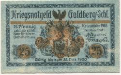 Goldberg (heute: PL-Zlotoriya) - Stadt - 1918 - 25 Pfennig 