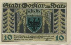 Goslar - Stadt - Juni 1920 - 1.6.1923 - 10 Pfennig 