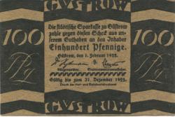 Güstrow - Stadt - 1.2.1922 - 100 Pfennig 