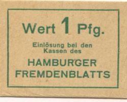 Hamburg - Broschek & Co mbH, Hamburger Fremdenblatt - -- - 1 Pfennig 
