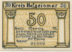 Hofgeismar - Kreis - -- - 50 Pfennig 