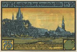 Hüls (heute: Krefeld) - Gemeinde - 1.11.1921 - 75 Pfennig 