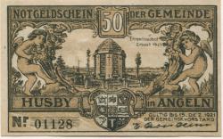 Husby - Gemeinde - - 15.12.1921 - 50 Pfennig 