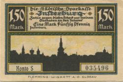 Insterburg (heute: R-Tschernjachowsk) - Städtische Sparkasse - -- - 1.50 Mark 