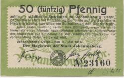 Johannisburg (heute: PL-Pisz) - Stadt - 24.5.1917 - 50 Pfennig 