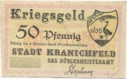 Kranichfeld - Stadt - 1918 - 50 Pfennig 