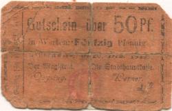 Kruschwitz (heute: PL-Kruszwica) - Stadt - 20.12.1917 - 1.4.1919 - 50 Pfennig 