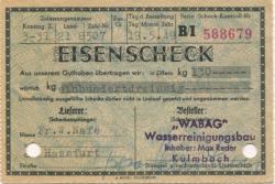 Kulmbach - Reder, Max, Inhaber: Wabag Wasserreinigungsbau - 19.5.1949 - 130 kg 