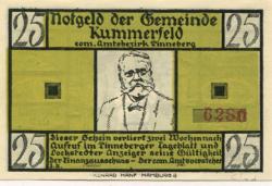 Kummerfeld - Gemeinde - -- - 25 Pfennig 