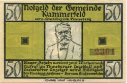 Kummerfeld - Gemeinde - -- - 50 Pfennig 