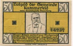 Kummerfeld - Gemeinde - -- - 50 Pfennig 
