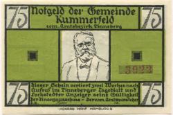 Kummerfeld - Gemeinde - -- - 75 Pfennig 