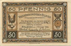 Kyllburg - Verschönerungsverein, Ortsgruppe des Eifelvereins eV - 1.3.1922 - 50 Pfennig 