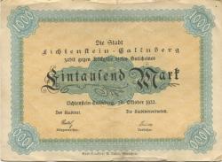 Lichtenstein(-Callnberg) - Stadt - 20.10.1922 - 1000 Mark 