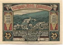 Liebenstein (Bad) - Gemeinde - (1921) - 25 Pfennig 
