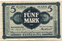 Merseburg - Mannschaftsgefangenenlager - 1.1.1916 - 5 Mark 