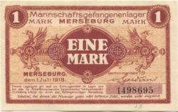 Merseburg - Mannschaftsgefangenenlager - 1.7.1918 - 1 Mark 