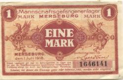 Merseburg - Mannschaftsgefangenenlager - 1.7.1918 - 1 Mark 
