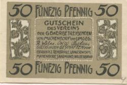 Michendorf - Verein der Gewerbetreibenden - -- - 50 Pfennig 