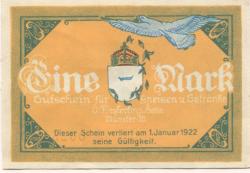 Münster - Försterling, O. & Sohn, Hotel und Kaffee Kaiserhof - - 1.1.1922 - 1 Mark 