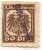 Munster (Lager) - X.Armeekorps, Gefangenenlager - -- - 50 Pfennig 