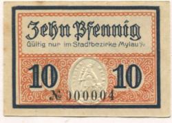 Mylau - Stadt - -- - 10 Pfennig 