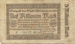 Oberhausen - Stadt - 10.8.1923 - 5 Millionen Mark 