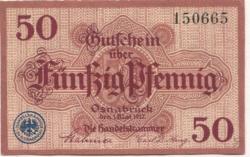 Osnabrück - Handelskammer - 1.5.1917 - 50 Pfennig 