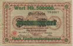 Osnabrück - Handelskammer - - 25.8.1923 - 500000 Mark 