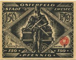 Osterfeld (heute: Oberhausen) - Stadt - 15.12.1921 - 150 Pfennig 